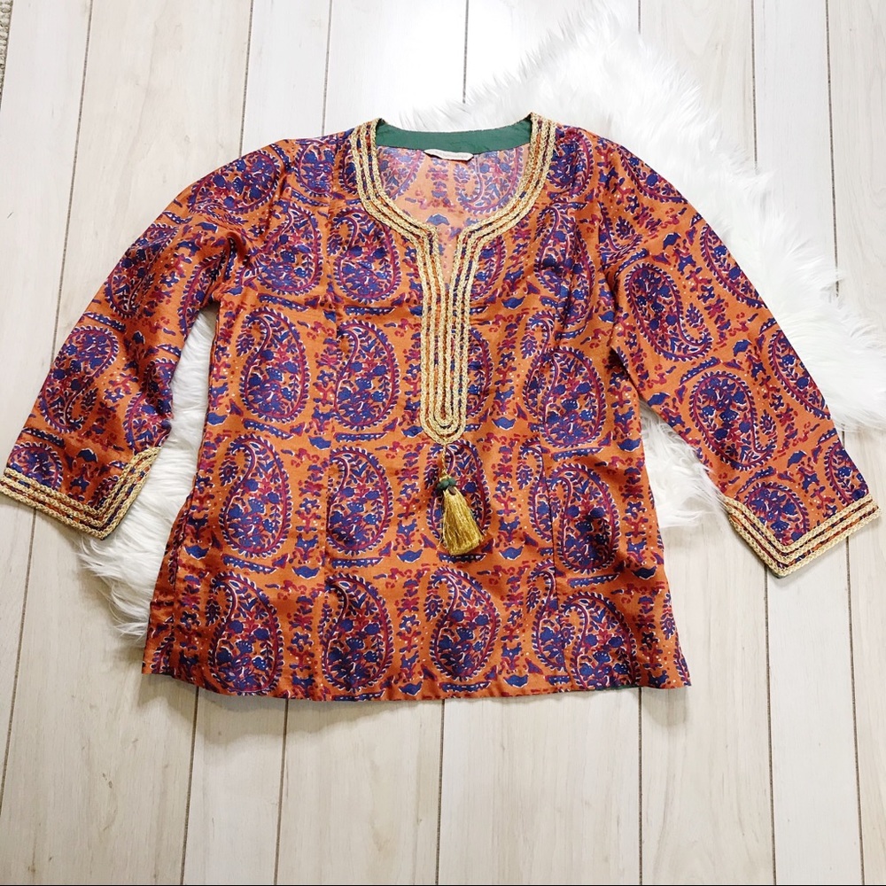 Soft Surroundings Moroccan Print Tunic Top - Picture 2 of 8